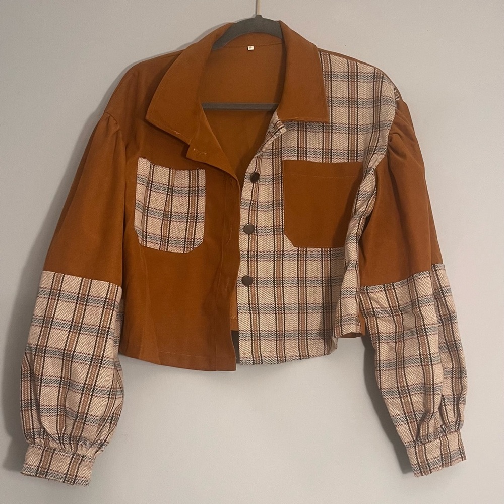 Cute fall patch jacket